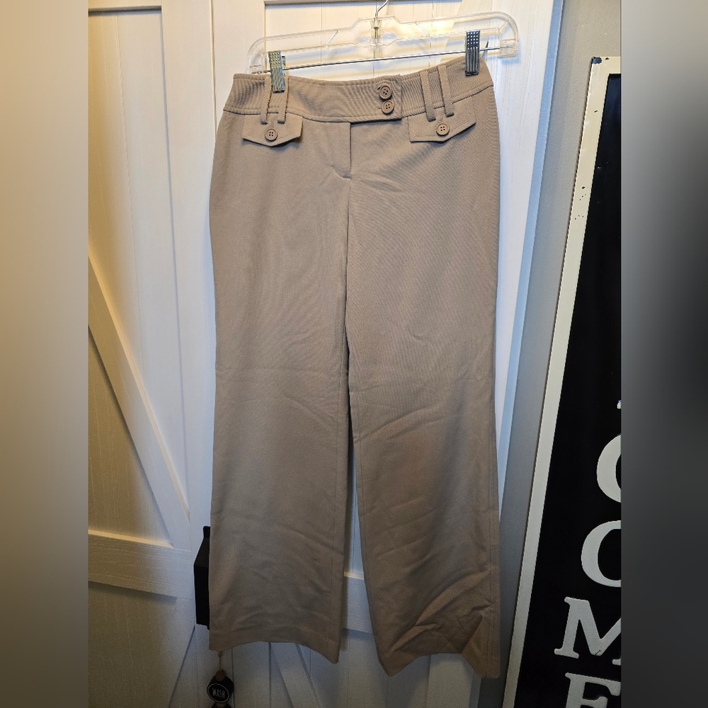 Women's Tan Pants Ann Taylor Petite Size 0P